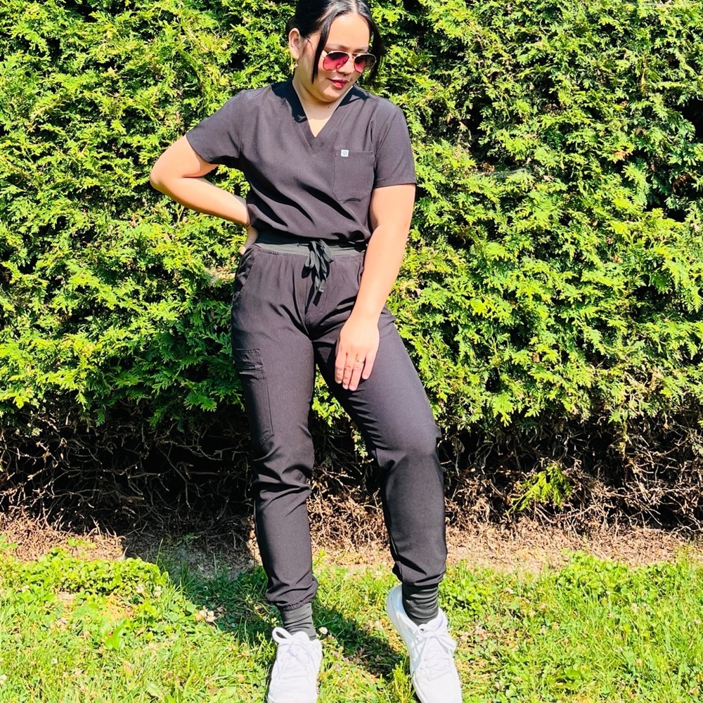 Black Scrub Set